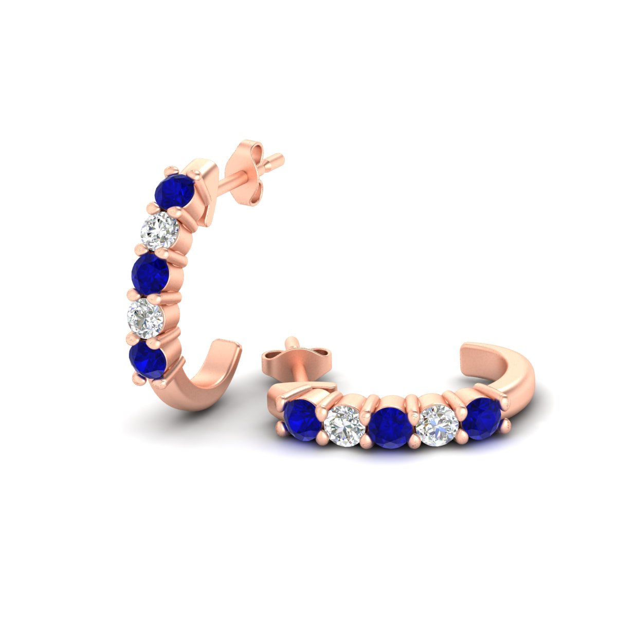 Half Huggie Hoop Earring