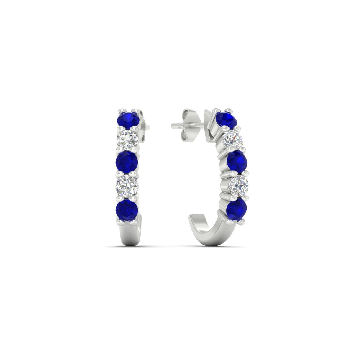 Half Huggie Hoop Earring