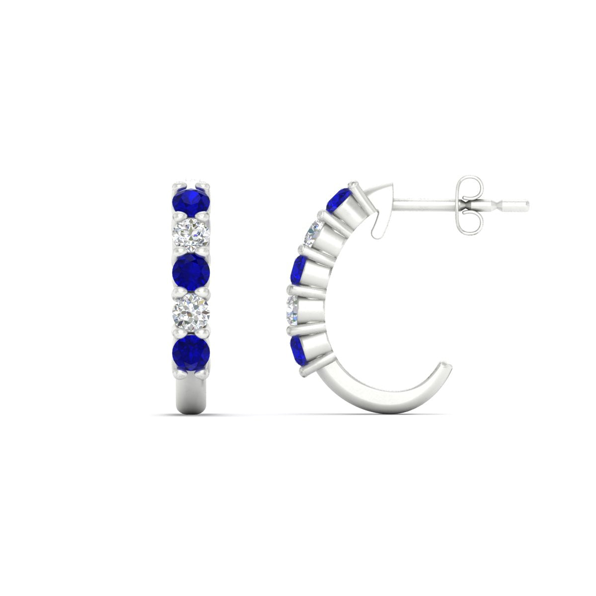 Half Huggie Hoop Earring