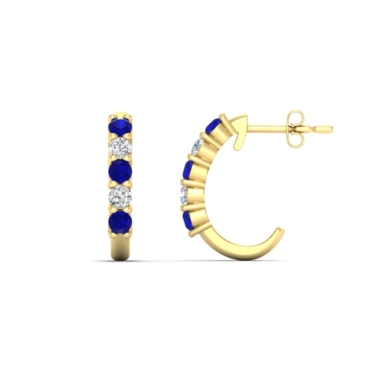 Half Huggie Hoop Earring