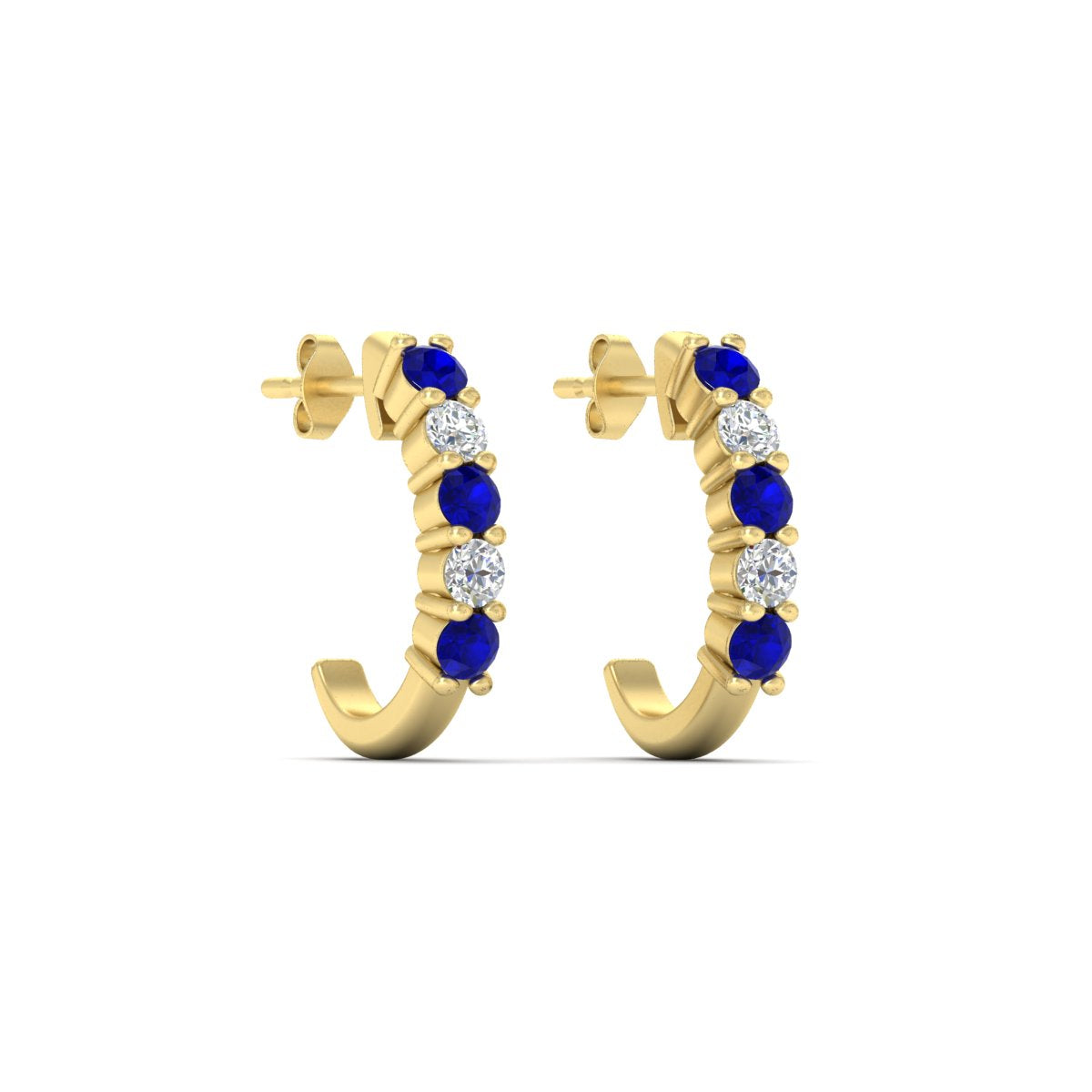 Half Huggie Hoop Earring