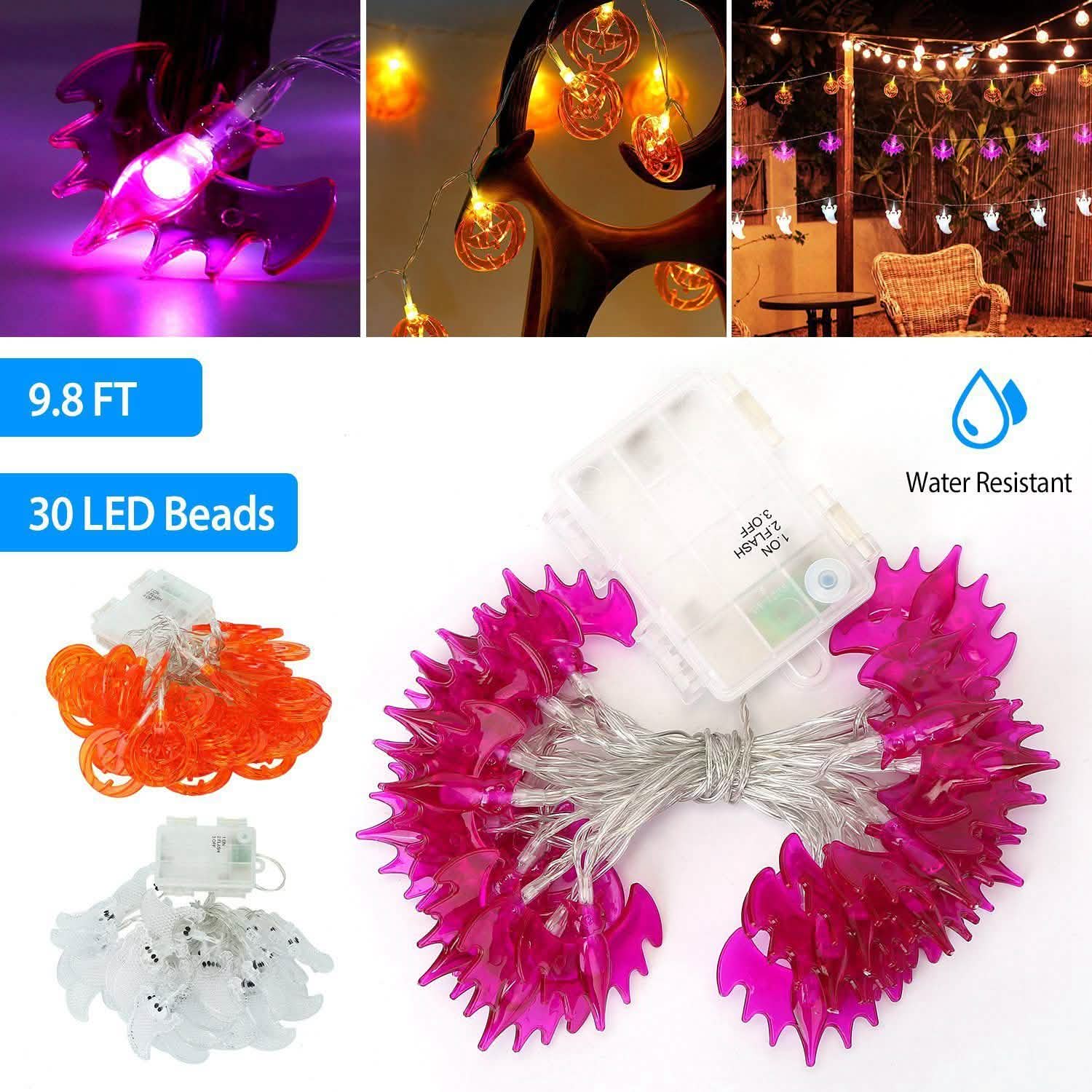 Halloween 30 LED String Lights | Seasonal Decor | Wiccan Center