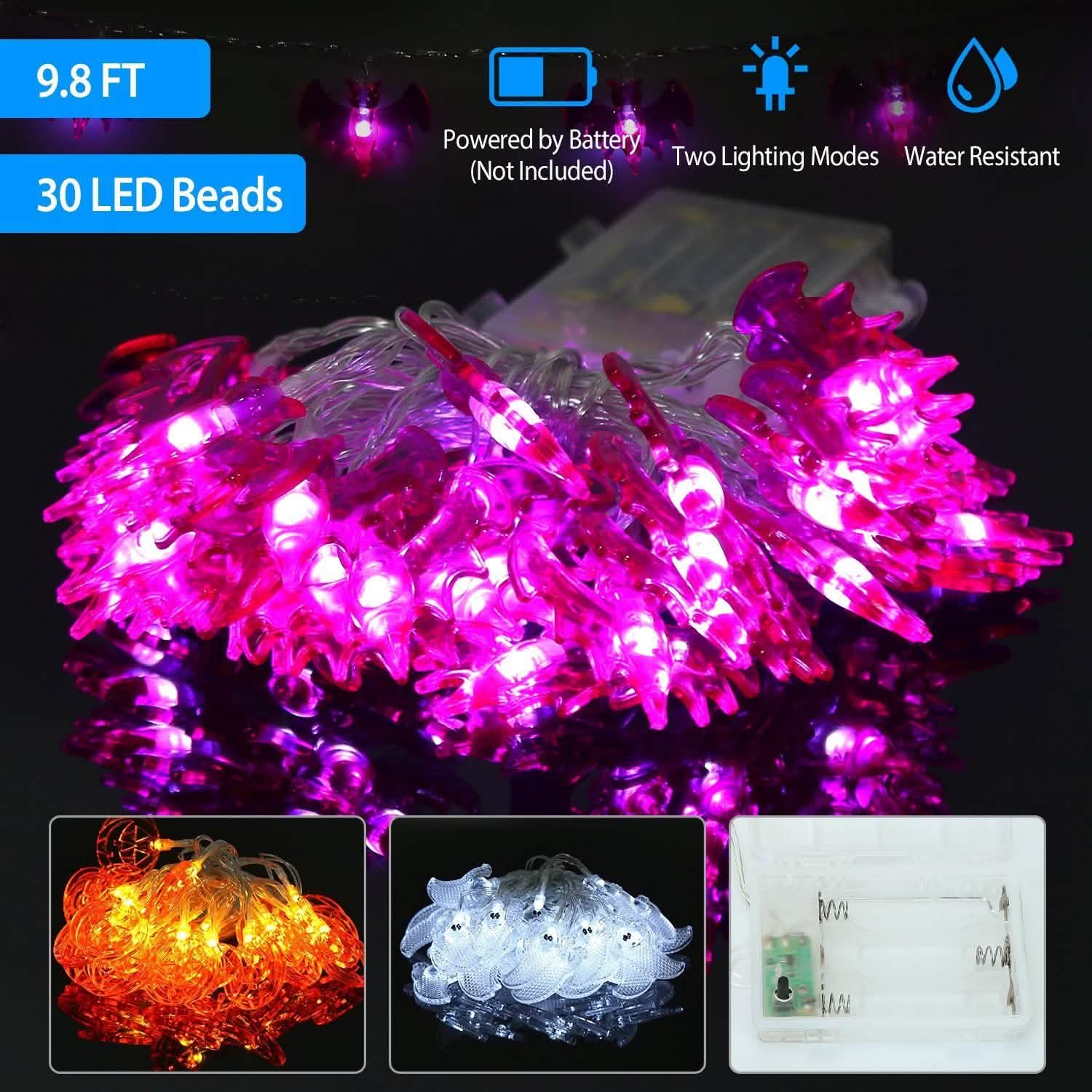 Halloween 30 LED String Lights | Seasonal Decor | Wiccan Center