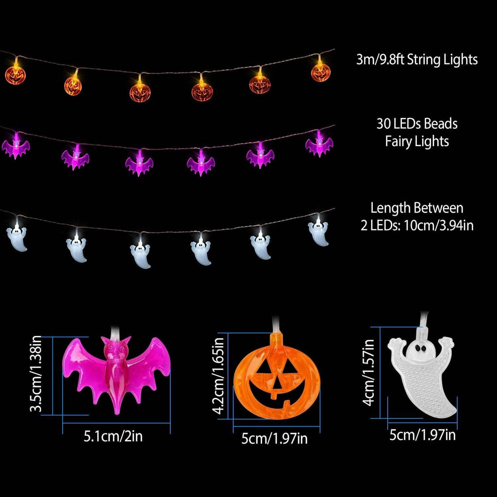 Halloween 30 LED String Lights | Seasonal Decor | Wiccan Center