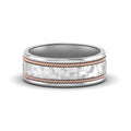 Hammered 2 Tone Mens Band
