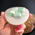 Hand Carved Selenite Charging Bowl — Crystal Cleansing & Charging Dish from Morocco