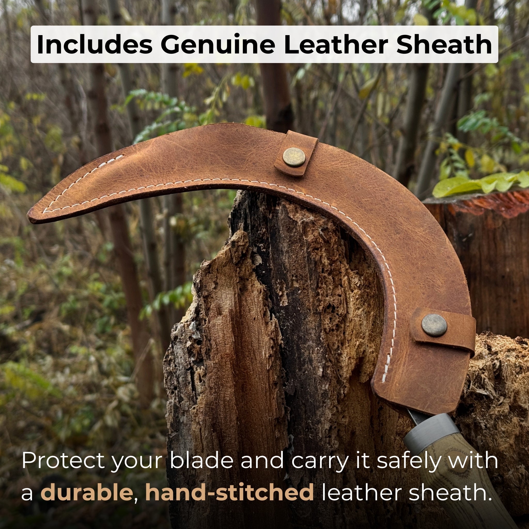 Hand-Forged Large Sickle, ⌀19 cm (7.5 inches) | Sickle | Wiccan Center