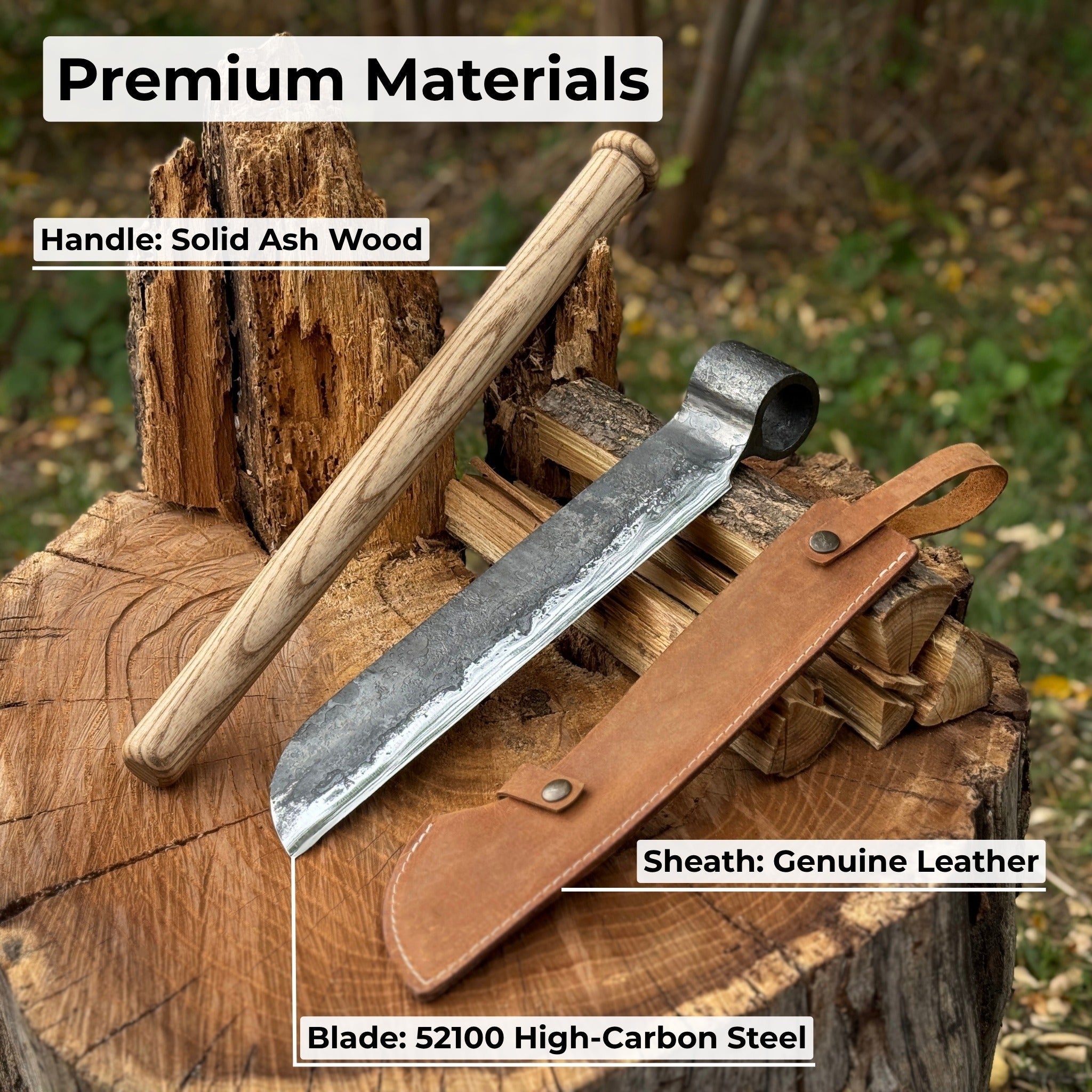 Hand-Forged Splitting Froe, Blade - 25.5 cm (10 inches) | Froe | Wiccan Center