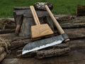 Splitting Froe with Wooden Mallet | Froe | Wiccan Center