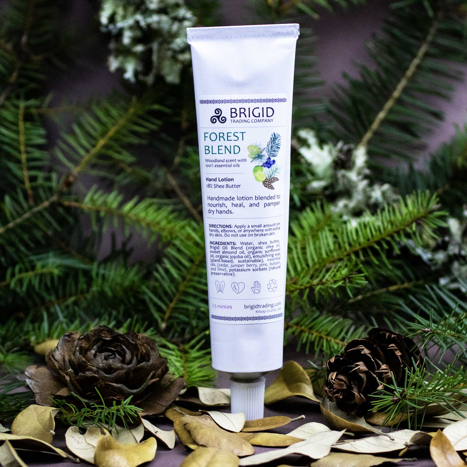 Forest Blend Natural Hand Lotion - Juniper, Pine, Balsam, Cedar, and Lime | Hand Lotion | Wiccan Center