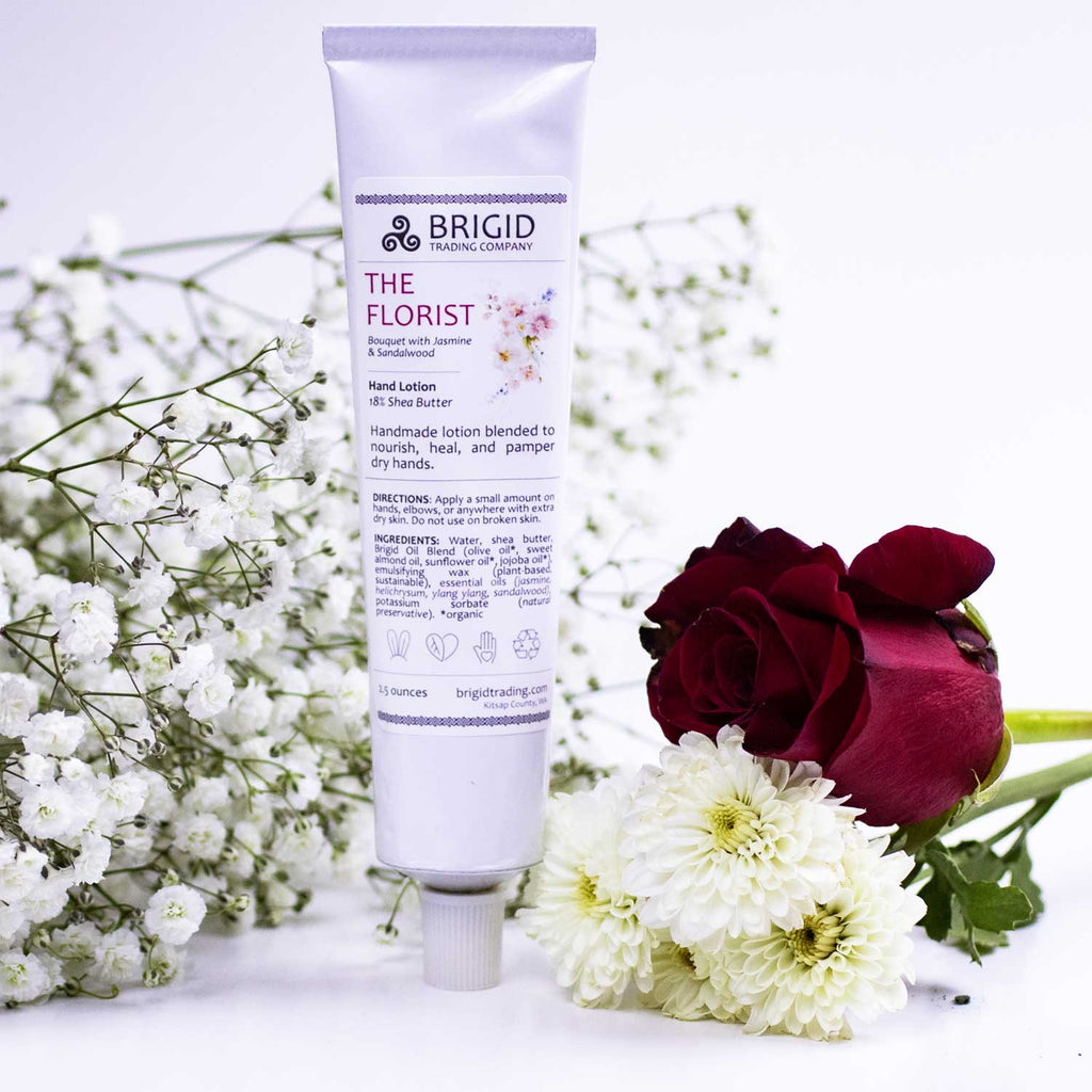 The Florist Natural Hand Lotion - Jasmine, Ylang Ylang, Helichrysum, and Sandalwood | Hand Lotion | Wiccan Center