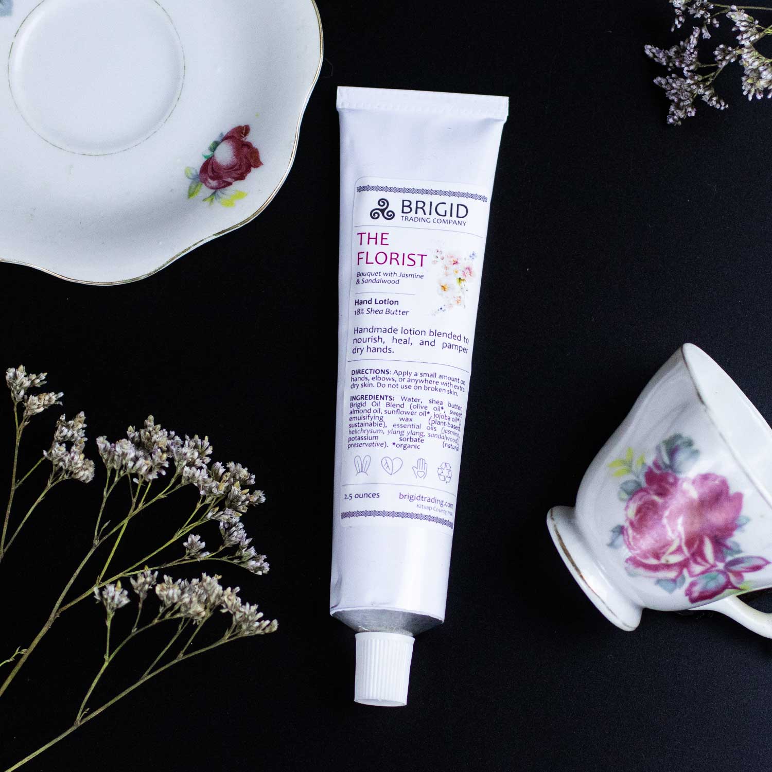 The Florist Natural Hand Lotion - Jasmine, Ylang Ylang, Helichrysum, and Sandalwood | Hand Lotion | Wiccan Center