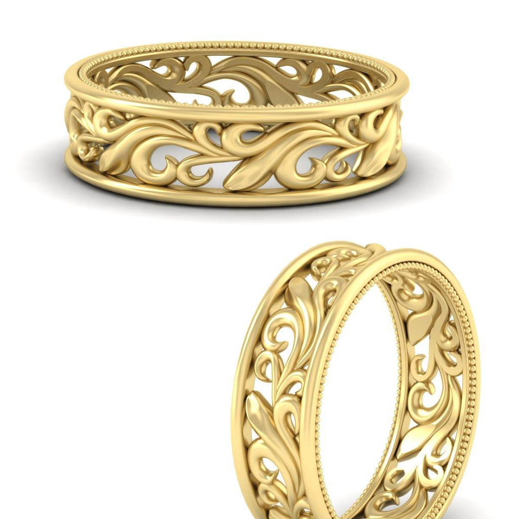 Filigree Women Wedding Band