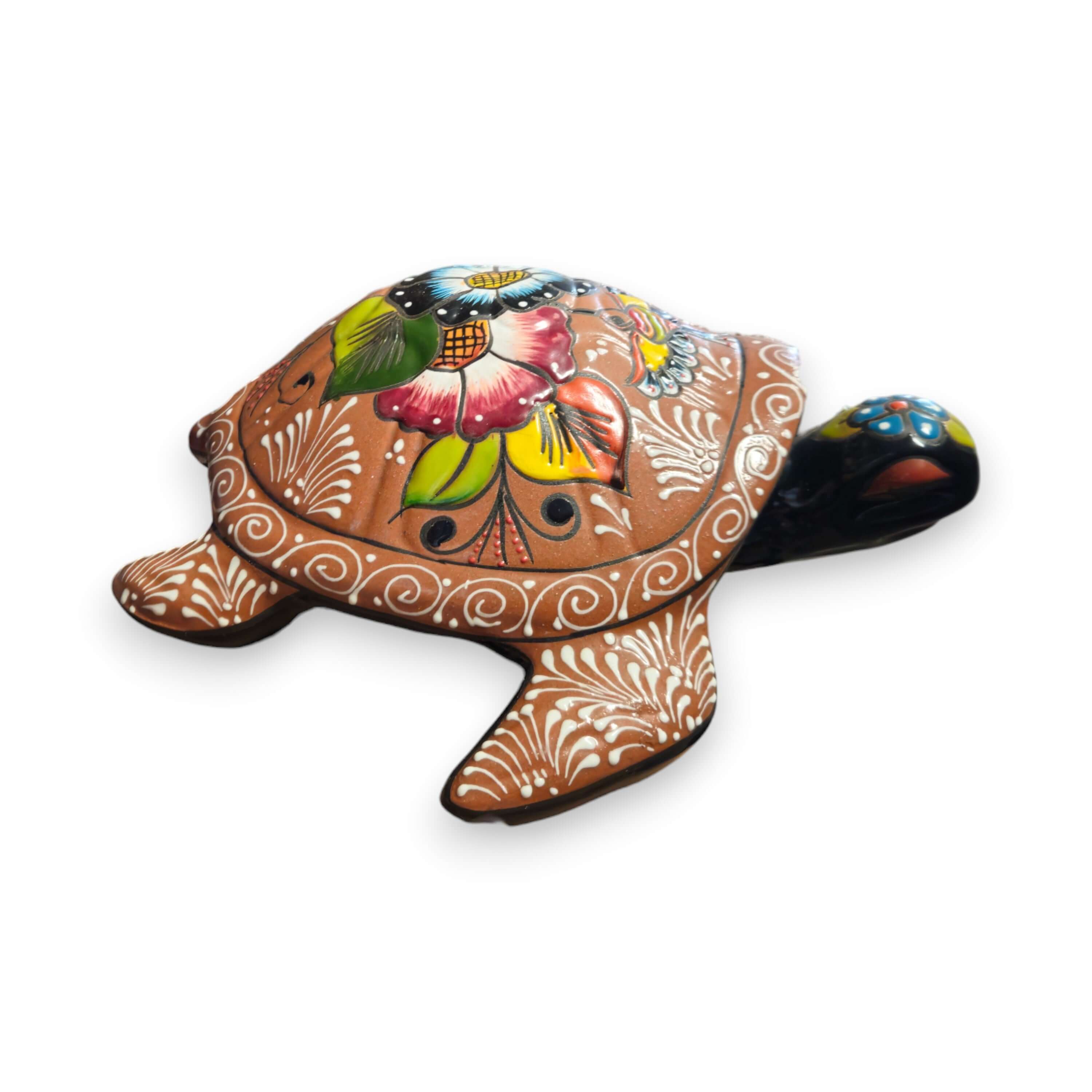 Colorful Talavera Sea Turtle | Handcrafted Mexican Art | Talavera Planter | Wiccan Center