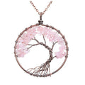 Handmade Genuine Gemstone Chakra Tree of Life Pendant Necklace | Necklaces | Wiccan Center