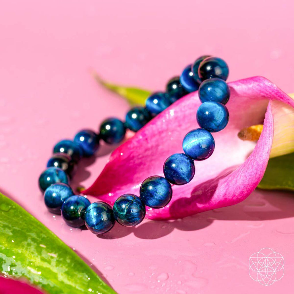 Hawk’s Focus – Royal Blue Tiger’s Eye Bracelet | Bracelet | Wiccan Center