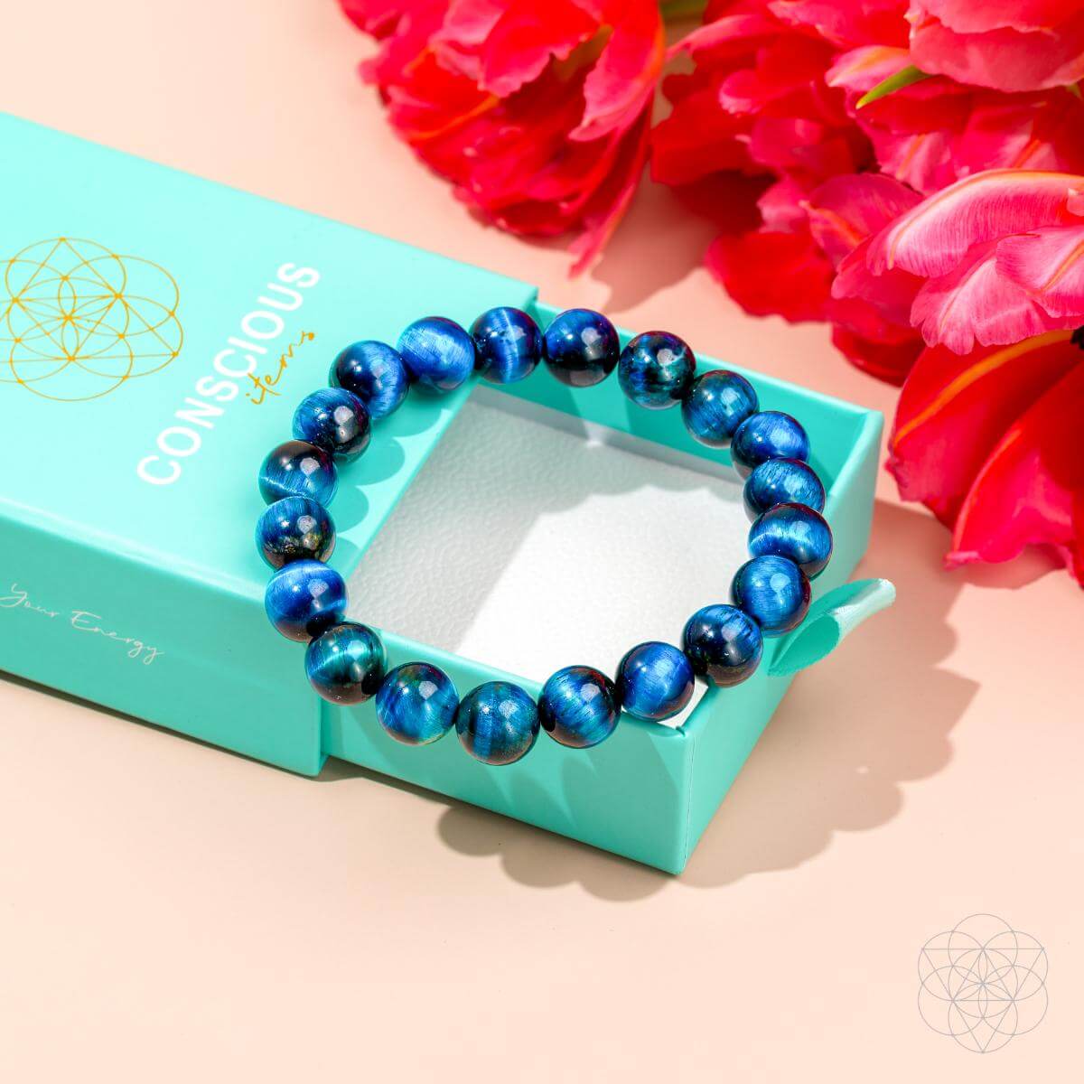 Hawk’s Focus – Royal Blue Tiger’s Eye Bracelet | Bracelet | Wiccan Center