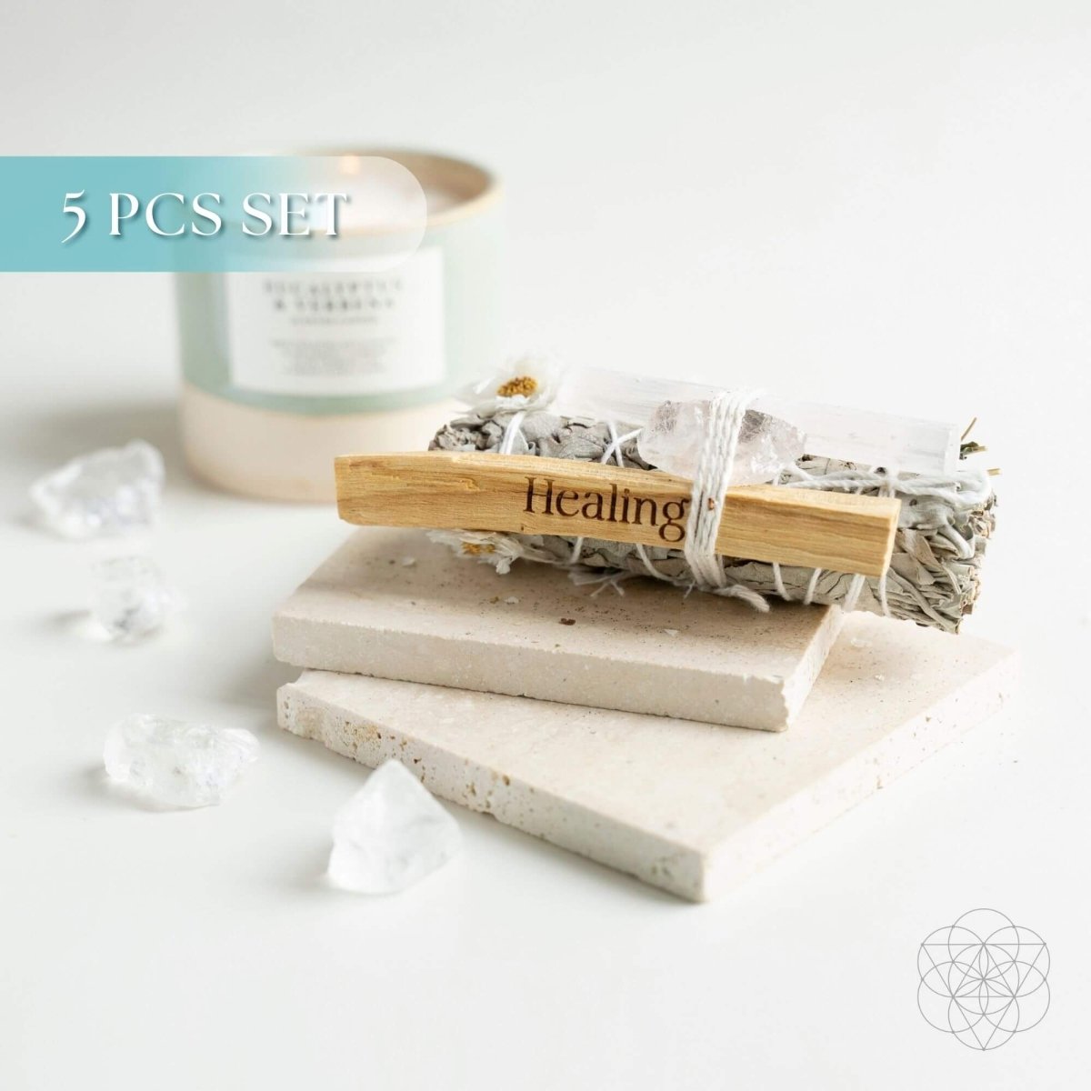 Heal My Heart - Holistic Healing Smudge Kit (5 pieces) | Incense | Wiccan Center