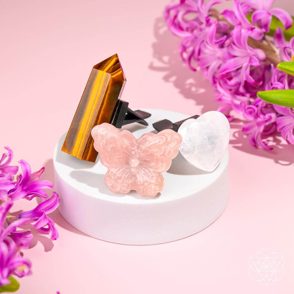 Healing Butterfly – Crystal Car Kit of Safety | Crystal set | Wiccan Center