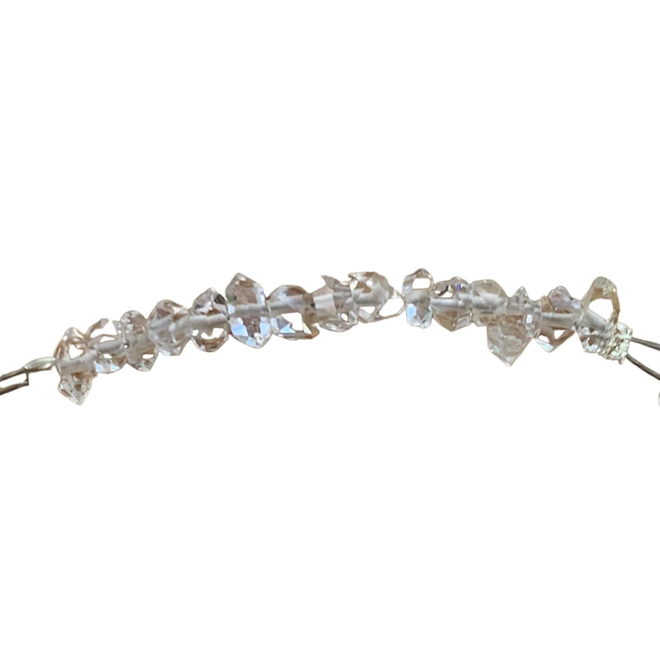 Herkimer Diamond Bracelet with Adjustable Chain (April) | Bracelets | Wiccan Center