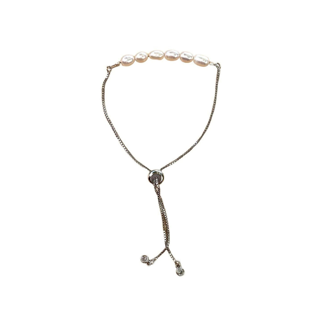 Freshwater Pearl Bracelet with Adjustable Chain (June) | Bracelets | Wiccan Center