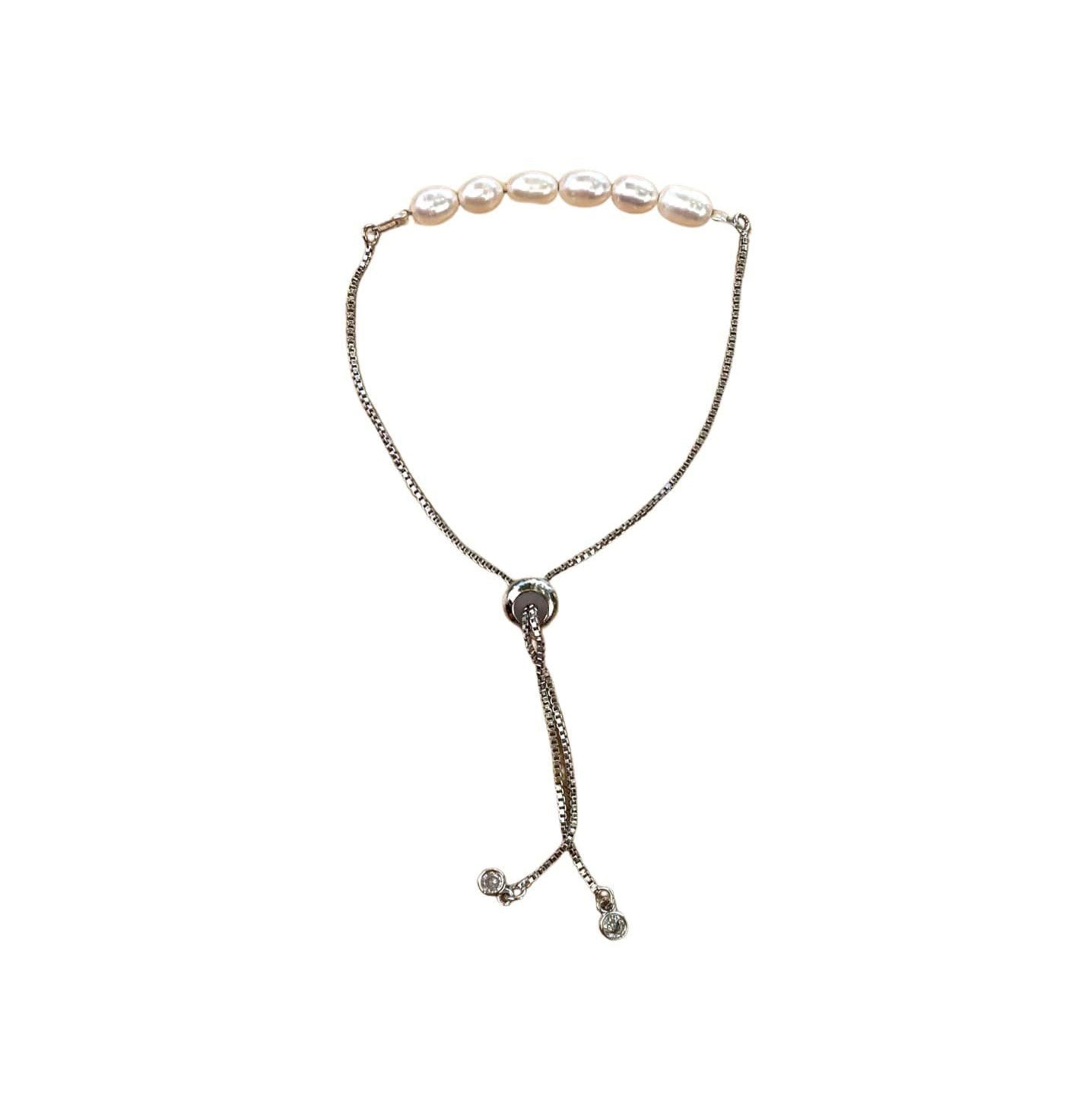 Freshwater Pearl Bracelet with Adjustable Chain (June) | Bracelets | Wiccan Center