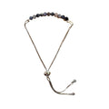 Sapphire Bracelet Faceted Round Beads with Adjustable Chain (September) | Bracelets | Wiccan Center