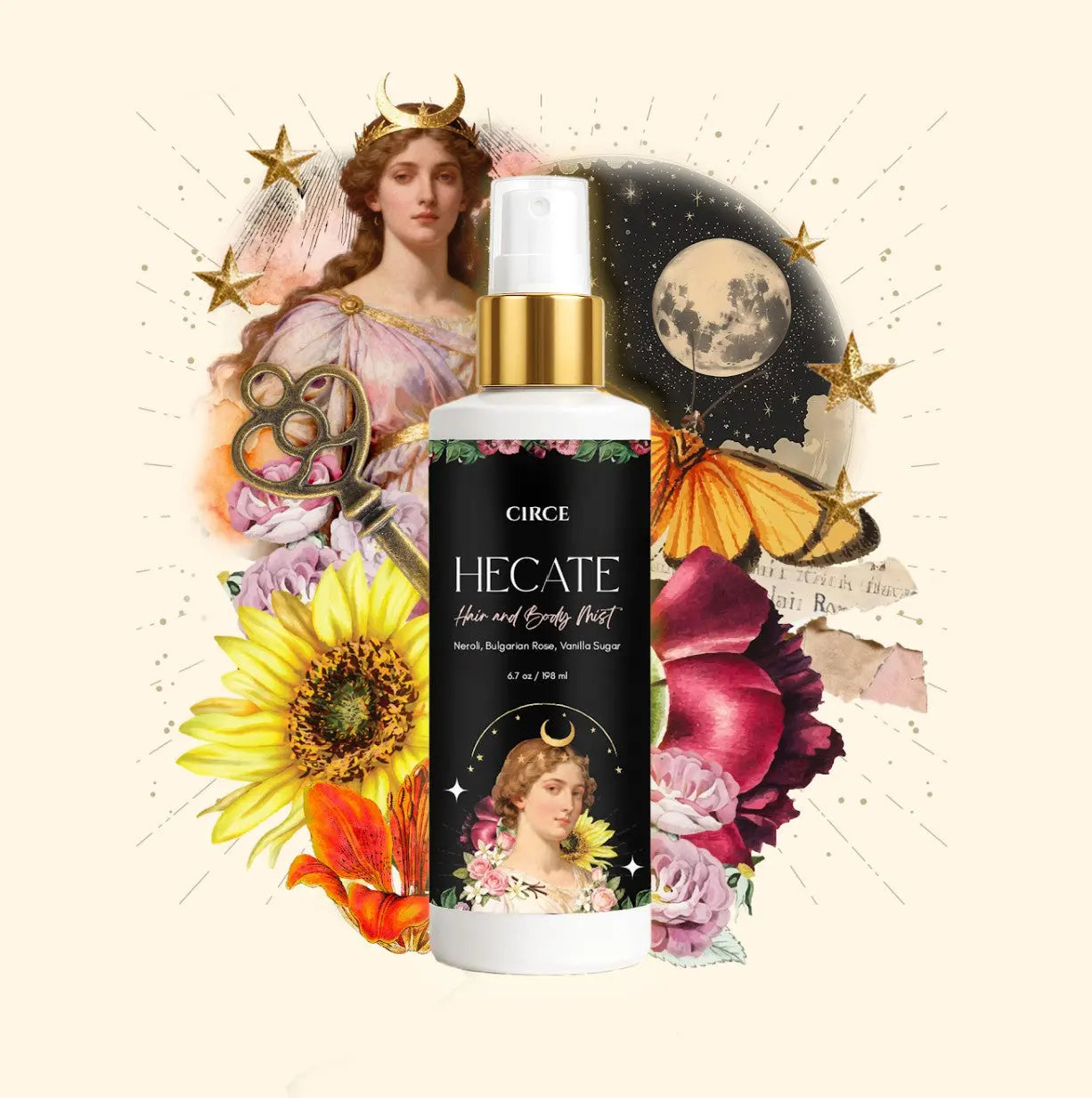Hecate Hair & Body Mist – Neroli, Bulgarian Rose & Vanilla Sugar | 6.7 oz | | Wiccan Center