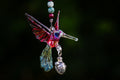 Red Winged Hummingbird II with Keepsake Vial