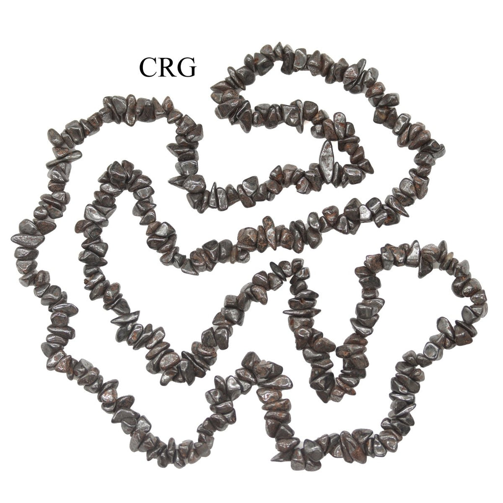 Hematite Strand Chip Necklace (32 Inches) (1 Piece)