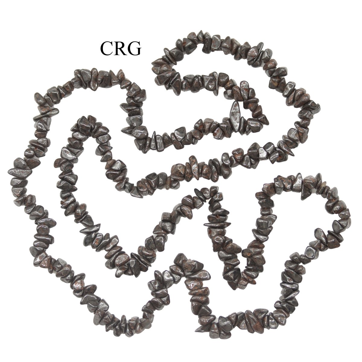 Hematite Strand Chip Necklace (32 Inches) (1 Piece)
