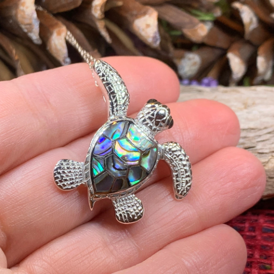Abalone Turtle Necklace | Pendant | Wiccan Center
