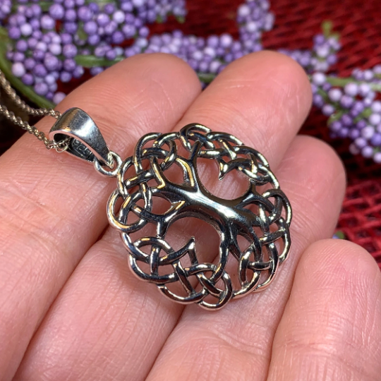 Cynthia Celtic Tree of Life Necklace in Sterling Silver | Pendant | Wiccan Center