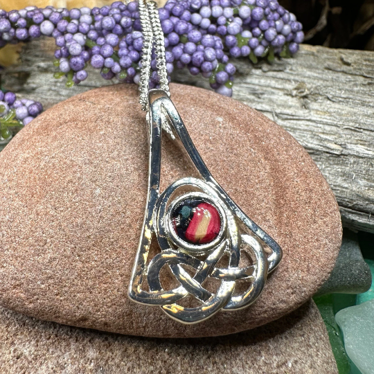 Elegant Heathergems Celtic Knot Necklace - Handmade in Scotland | Pendant | Wiccan Center
