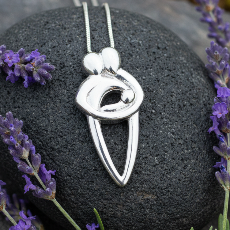 New Family Necklace in Sterling Silver | Pendant | Wiccan Center