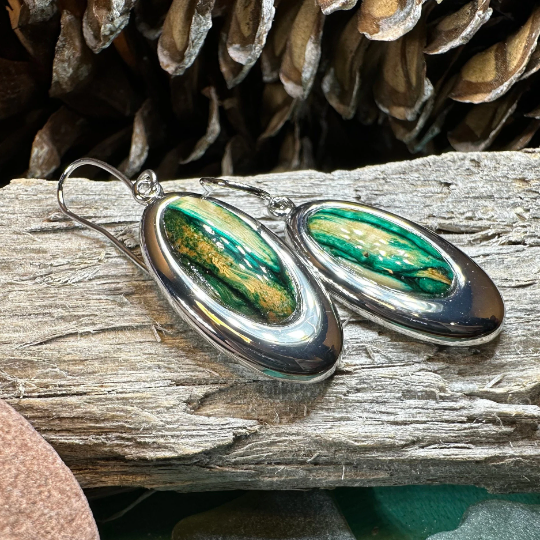 Heathergems Celtic Teardrop Earrings - Handmade in Scotland | Dangle Earrings | Wiccan Center