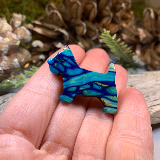 Heathergems Dog Scottish Brooch - Handmade in Scotland | Brooch | Wiccan Center