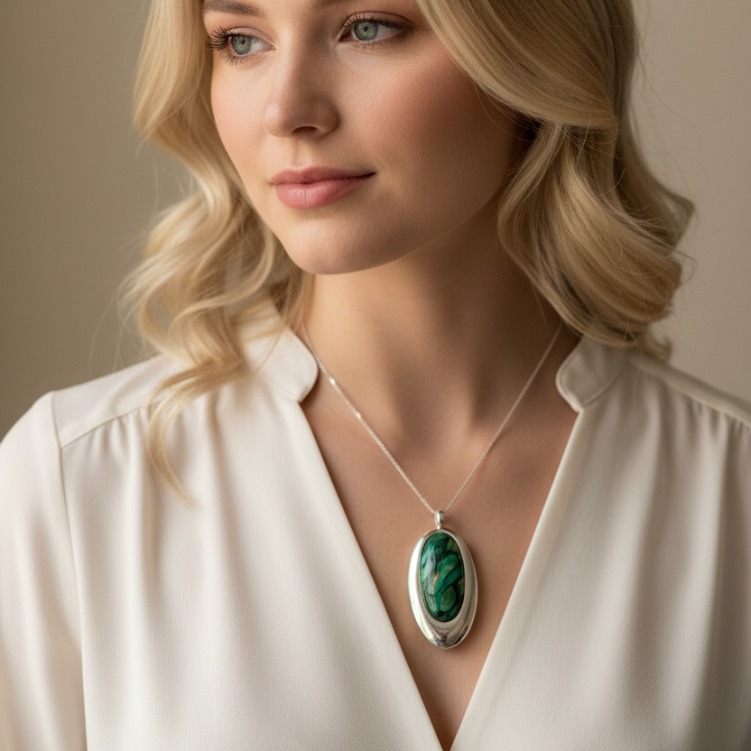 Scottish Highlands Heathergems Necklace - Handmade in Scotland | Pendant | Wiccan Center