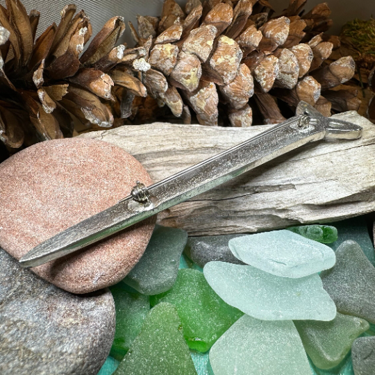 Pewter Celtic Knot Kilt Pin - Handmade in Scotland | Kilt Pin | Wiccan Center
