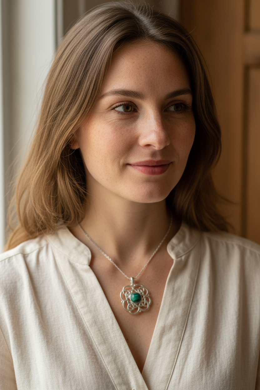 Heathergems Celtic Knot Necklace — Scotland Jewelry | Pendant | Wiccan Center