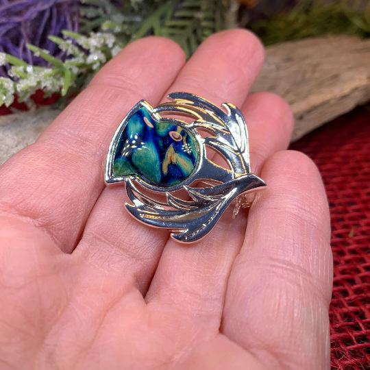 Scotland Heathergems Thistle Brooch - Handmade in Scotland | Brooch | Wiccan Center