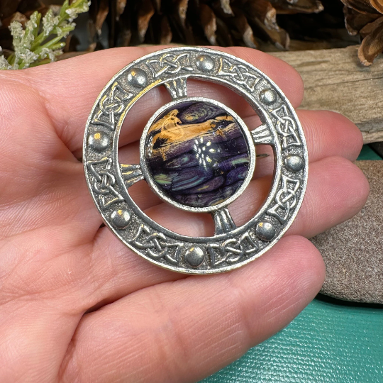 Celtic Heathergems Brooch - Handmade in Scotland | Brooch | Wiccan Center