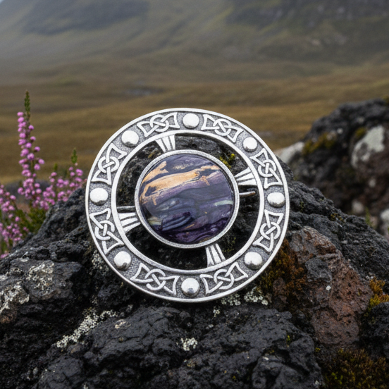 Celtic Heathergems Brooch - Handmade in Scotland | Brooch | Wiccan Center