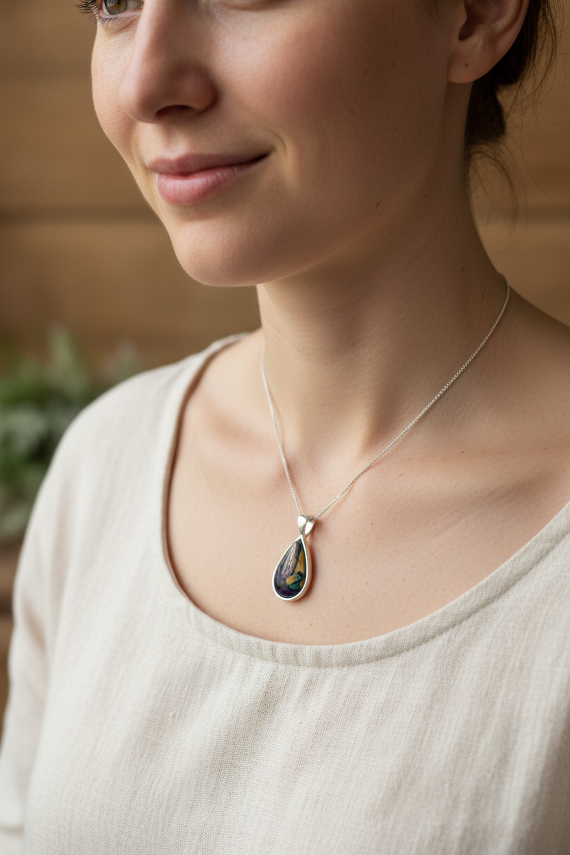 Heathergems Edith Scottish Necklace - Handmade in Scotland