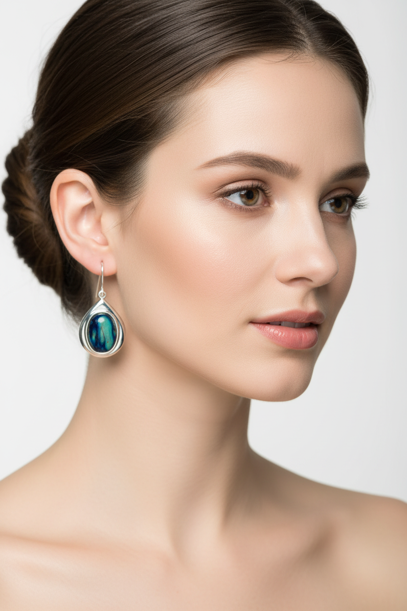 Heathergems Teardrop Earrings - Handmade in Scotland