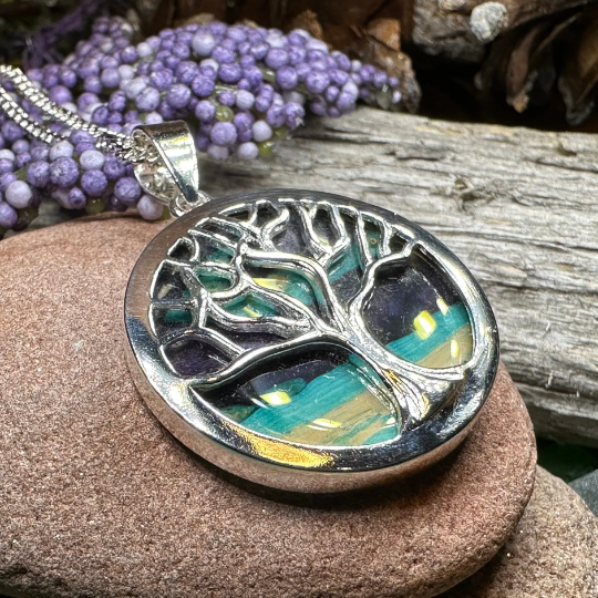 Heathergems Scottish Tree of Life Necklace - Handmade in Scotland | Pendant | Wiccan Center