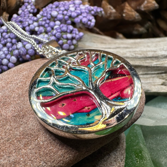 Heathergems Scottish Tree of Life Necklace - Handmade in Scotland | Pendant | Wiccan Center