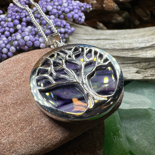 Heathergems Scottish Tree of Life Necklace - Handmade in Scotland | Pendant | Wiccan Center