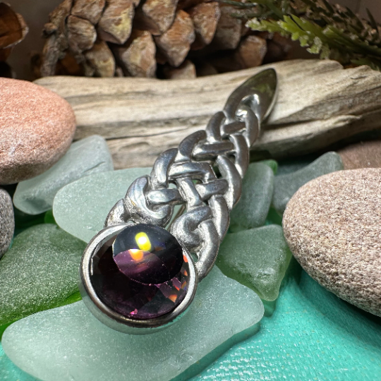 Overton Celtic Knot Kilt Pin - Handmade in Scotland | Kilt Pin | Wiccan Center