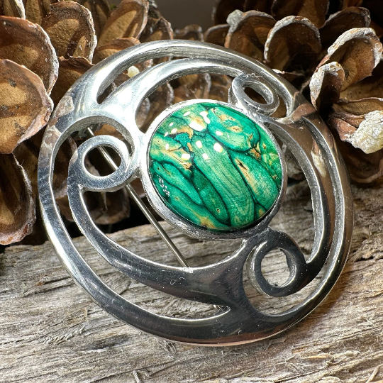 Alana Heathergems Celtic Brooch - Handmade in Scotland | Brooch | Wiccan Center